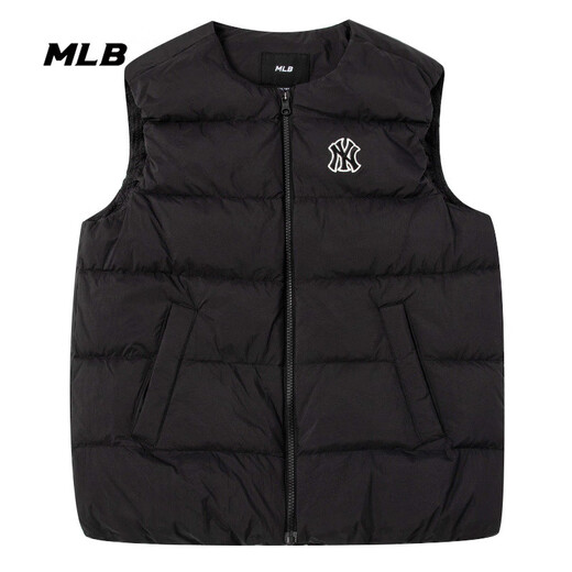 MLB down vest for boys and girls NY small standard children's down jacket jacket sleeveless thermal vest 7ADVBL136 black/50BKS New York Yankees 110