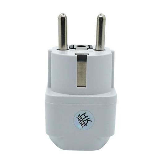 Bun Peng De standard conversion plug to domestic European standard plug conversion two round pin HK089 European standard conversion plug Travel Europe Russia France two round pin conversion plug 1 pack trial pack