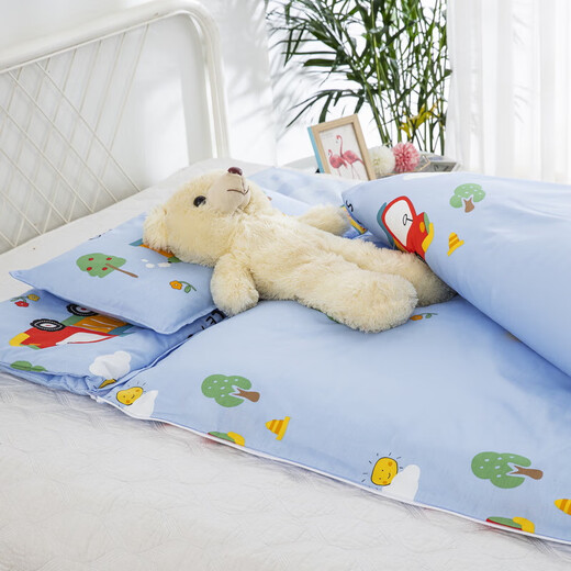 Children aged 0-12 years old student sleeping bag anti-kicking quilt autumn and winter plus velvet baby sleeping bag baby thickened winter universal four-season excavator soft and comfortable 80X150cm cotton mother-in-law liner