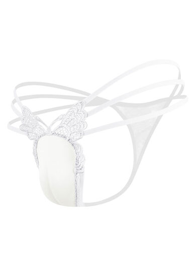 Sexy men's thong hollow butterfly protruding transvestite CD cross-dressing special hidden jj underwear fake vagina underwear for men apricot color one size fits all