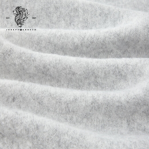 JOSEPH ABBOUD International Brand Fair Isle Plaid Scarf Autumn and Winter Atmosphere Versatile Wool Scarf Women's Gift Rice/Gray No Specifications