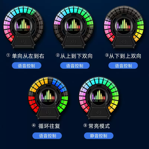 Yusenyi Car Air Vent Aromatherapy Rhythm Light Smart Perfume Fragrance Car Pickup Light Voice Controlled Music Atmosphere Light (Add to favorites and shopping cart for priority delivery and damage compensation guaranteed) 1g 1 bottle