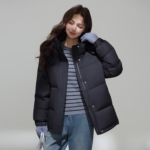 Yalu Short Down Jacket Women's 2025 Winter New Small Detachable Hooded Far Infrared Heat Storage Warm Jacket