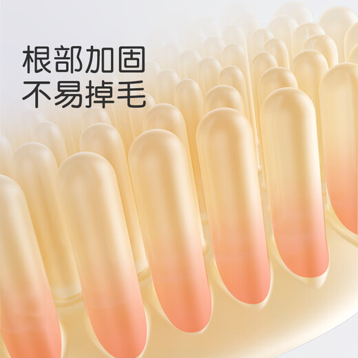 Shixi baby toothbrush 0-1-2 years old baby toothbrush baby oral cleaner small month old silicone bristles