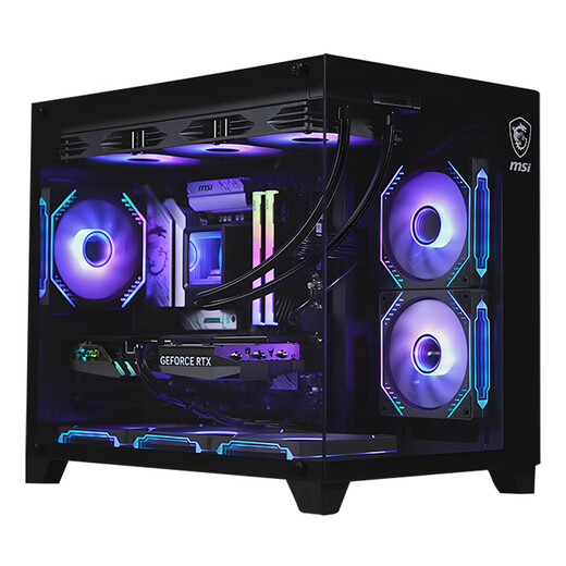 MSI Core i5/i7 14600KF/14700KF/5060Ti/5070Ti desktop assembly machine game e-sports Delta mobile computer host DIY complete machine sea view room configuration eight 14700KF box + RTX5070Ti
