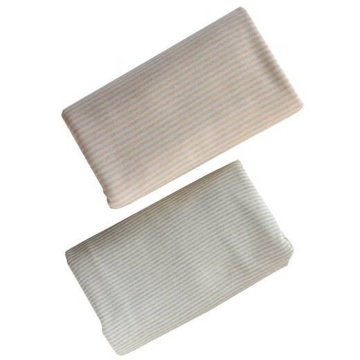 Fantasy fabric organic cotton natural colored cotton stripes infant pure cotton fabric knitted jersey thread green 4mm stripe half meter