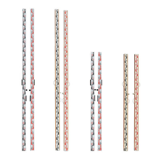 Pick up cat 2 meters 3 meters wooden aluminum alloy third and fourth grade red and black measuring ruler 4687 tower ruler 4787 feet three kilogram ruler pad single