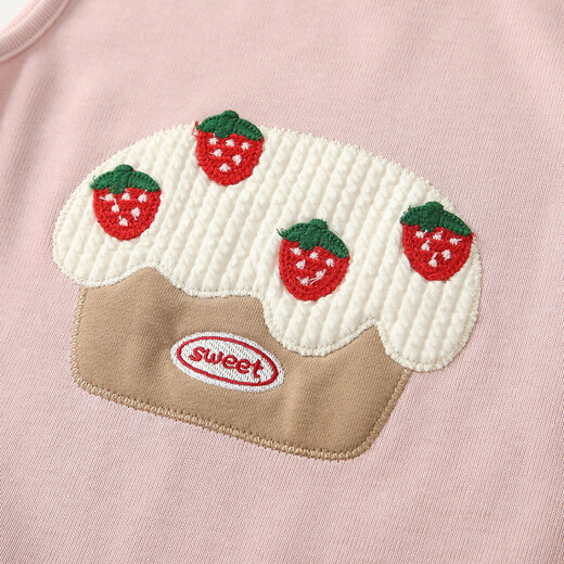 Fanlie Girls Overalls Suit Autumn 2025 New Fashionable Cute Baby Clothes Baby Two-piece Set Spring and Autumn Pink 80 cm