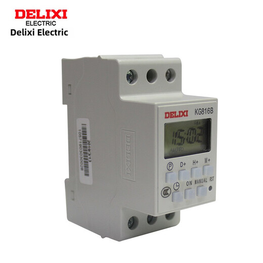 Delixi time control switch Kg816B 220V microcomputer time controller street light timing rail type KG816B_AC220V
