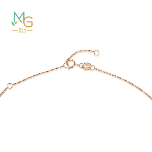 Chow Sang Sang 18K rose gold Yong series octagonal star color gold women's clavicle necklace 91599N45 cm