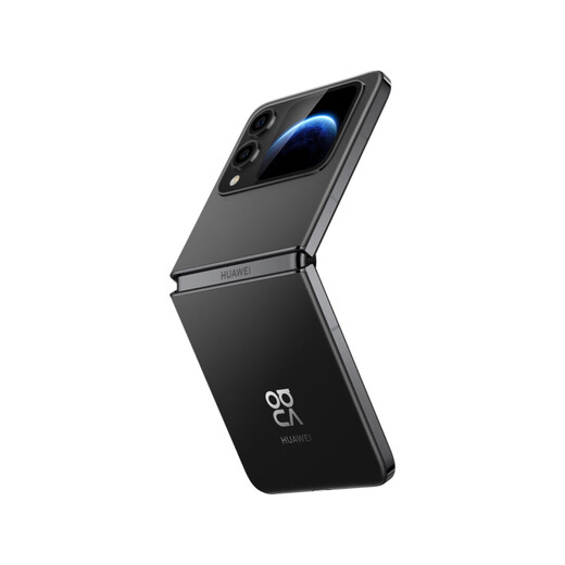 Huawei mobile phone small foldable nova Flip S 2025 new product launched, rear 50 million hover selfie camera, SGS 1.2 million times bending durability certification smartphone, 12GB+512GB, star black, official standard configuration