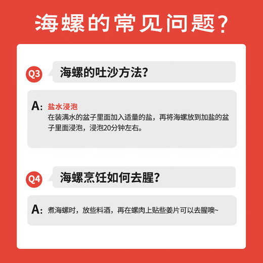 Fresh Jingcai fresh conch, net weight 2Jin Jin is equal to 0.5kg, 8-12 pieces/Jin Jin is equal to 0.5kg, fresh to your home, fresh seafood, straight from the source