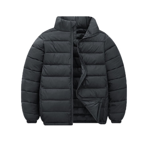 Children's lightweight cotton coats for boys and girls, medium and large children's lightweight cotton coats, large children's large size autumn and winter coats, black 120 130, recommended height is about 120cm