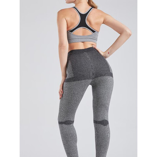 KING DEER 2025 New Pure Cashmere Pants Men's Thickened Women's High Waist Slim Seamless Leggings Warm Pants Winter Wear Men's/Vertical Pattern/Dark Gray 2XL