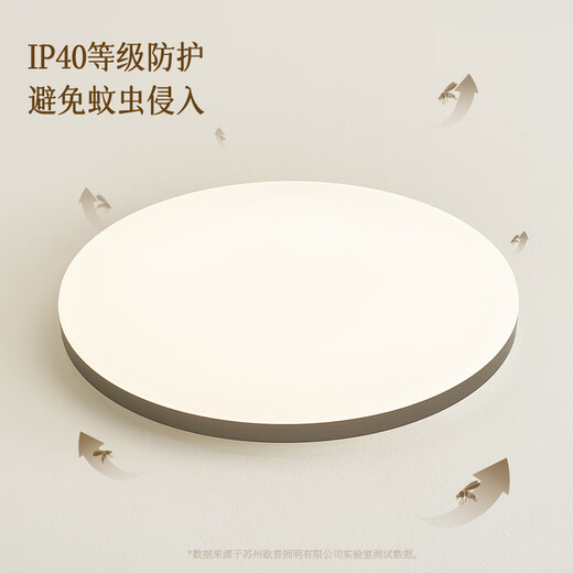 OPPLE full spectrum eye protection ceiling lamp bedroom lamp smart lighting fixture simple and elegant Mingyu 3 black round lamp