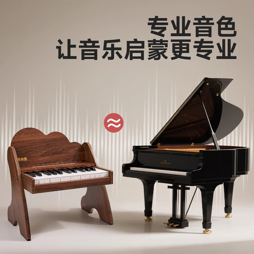 Leleyu (leleyu) wooden children's piano electronic keyboard baby toddler boy girl birthday one-year-old baby toy music gift