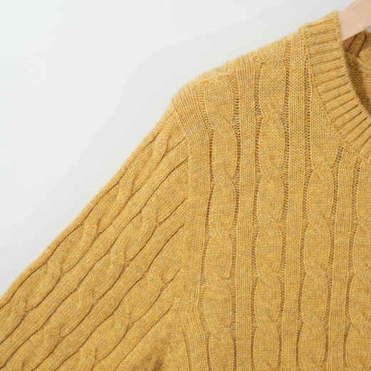 Big brand replacement knitted round neck wool sweater 100 sheep wool top jacquard casual long sleeve 1N6003 Yanhong L 105-120Jin Jin equals 0.5 kg