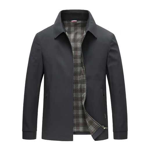 BOSS Business Executive Jacket Men's Spring and Autumn 2025 New Lapel Jacket High-end Brand Men's Jia Ke Non-ironing Navy Blue L 175