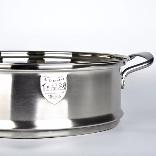 Yusenyi notch American mouth 304 food grade stainless steel steamer drawer steamer wok electric pot steamer steamer inner diameter 16cm American mouth (304) steel handle 16cm