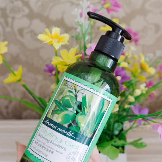 Genlese Aromatherapy Family Gel Genlese Water Elasticity Conditioner Curly Hair Straightening Essential Oil Smooth and Moisturizing Lavender Light Elasticity Gel 300ml