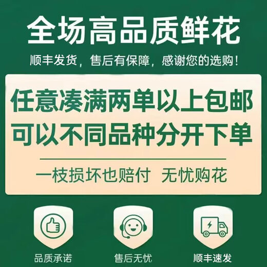 Yunnan flowers wholesale quality roses, lilies, water-raised fresh cut flowers for your girlfriend, water-raised flowers, straight hair from the source, lisianthus 200g, random single color, choose 2 pieces, no shipping fee