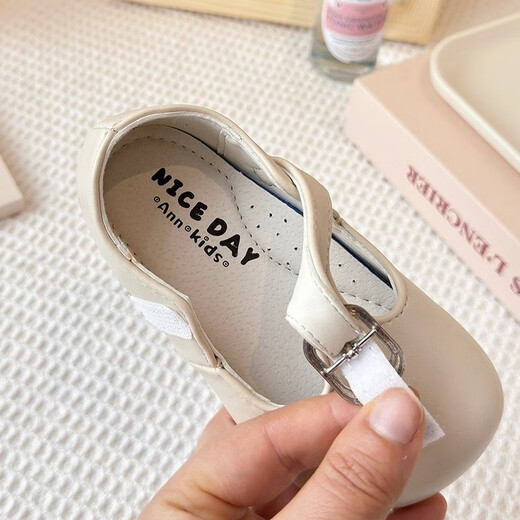 G.duck Korean style baby girl shoes 2025 spring and autumn new style small and medium-sized children's leather shoes girls princess shoes children's single shoes trendy black 21 inner length 13.5m