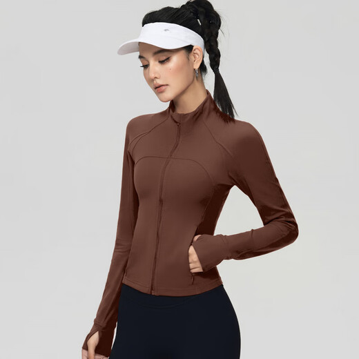 LULULOMDDW Pilates Yoga Jacket Women's Tight Slim Fitness Long Sleeve Outdoor Running Training Sports Top Graphite Gray S