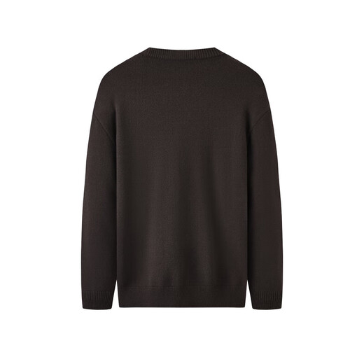 Jiumuwang Shopping Mall Same Style 80% Wool Men's Cardigan Sweater Men's 25 Spring and Winter New Style Fashionable and Comfortable Round Neck Sweater Fashion Edition + Coffee + JY1DV50819 M 170/92A(48)