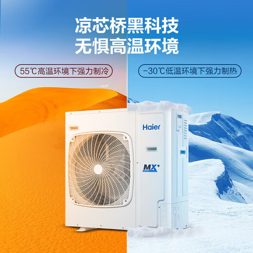 Haier central air conditioner, high-end hot model, household 5 HP/6 HP/10 HP, one-to-two duct machine, ceiling machine, first-class energy efficiency, shop, factory, office, conference room, commercial air conditioner, 6-horsepower, first-class energy efficiency, one-to-two ceiling machine