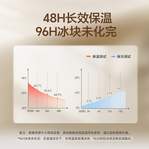 Bear thermos kettle seamless liner 316L stainless steel household thermos kettle large capacity hot water bottle 2L beige