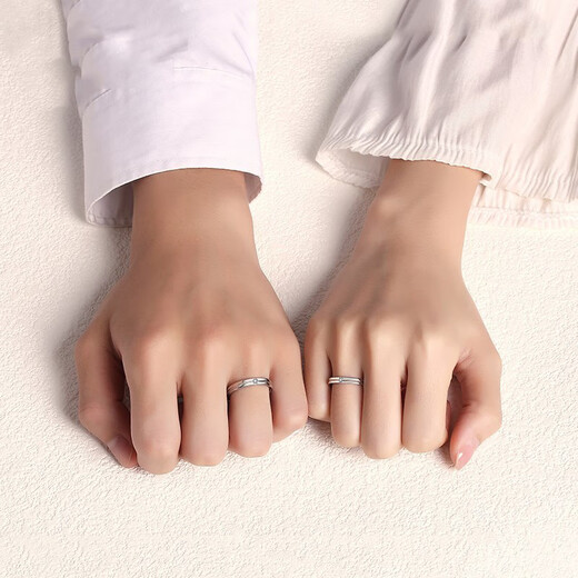 Yuancang 925 sterling silver ring, a couple's ring, a pair of gifts for boyfriend and girlfriend, plain ring, proposal, confession, wedding ring, jewelry, love never ends, a set of couple's rings, certificate + gift box