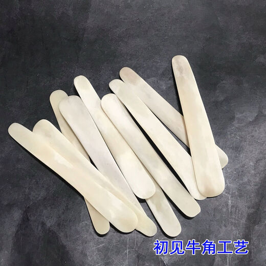 Yusenyi Thickened Beef Leg Bone Dumplings, Stuffing Spoon for Dumplings, Beef Bone Flat Ruler Dumplings, Chaotic Filling Spoon for Mixing Ingredients, Selected Three Pieces of Thickened Bone Spoon