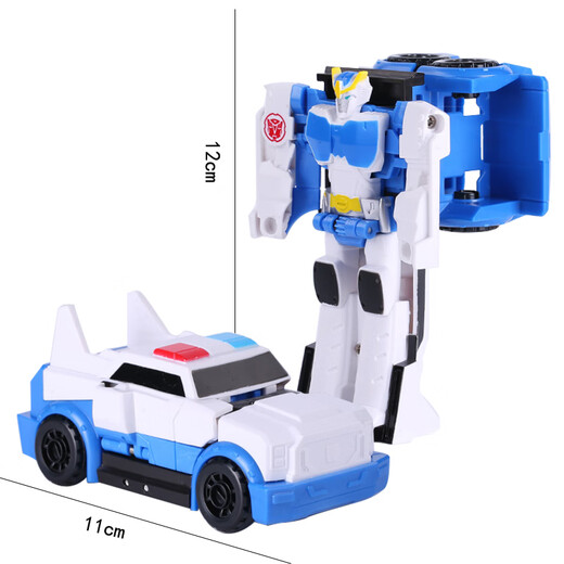 TOYS JIAYIHONGQI Children's Toys 3-6 Years Old Auto Man Boy Toy Deformed Police Car Mini Robot Boy Girl Gift [2 in 1] Magnetic Combination Robot JY675J