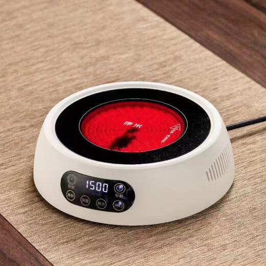 Tuojin imported from Germany high-power electric ceramic stove tea maker glass teapot special heating tea stove without pot stove 1500W black drum stove (1500W)