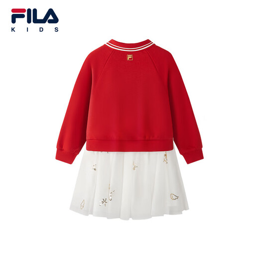 FILA Children's Clothing Dress 2026 Spring Girls' Knitted Dress