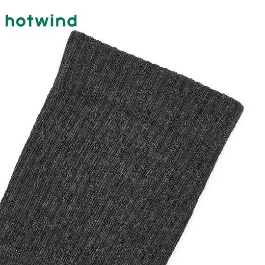 Hotwind 2025 Winter New Women's Basic Over-the-Knee Socks 01 Black 1 Pair One Size