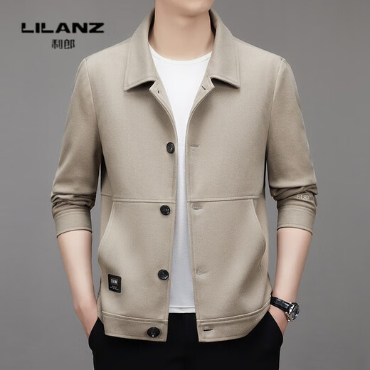 Lilan 2025 осенне-зимняя куртка в новом стиле, простая повседневная модная тенденция, утепленная куртка с лацканами, куртка среднего возраста, черная утолщенная XL