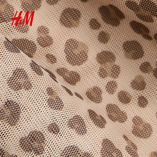 H&M2026 Spring New Children's Clothing Children's Girls Tulle Skirt 1331101 Beige/Leopard Print 150 150/66(10-12Y)