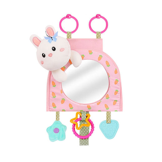 Baby safety seat viewing mirror, car rearview mirror, baby car mirror pendant, baby car reflector, Carrot Rabbit high-definition curved mirror-wider field of vision