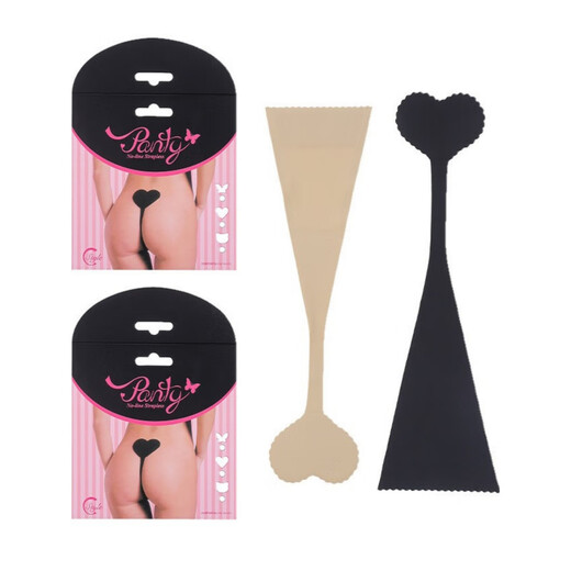 Pickup Cat Sexy Underwear New Self-adhesive Seamless Breathable C-string Pants Women's G-string Pants Men's Invisible One-piece Ice Silk C-Pants Skin Color Love Model Boxed S