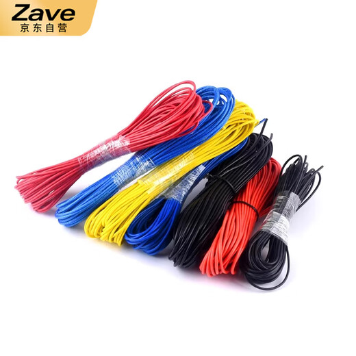 ZAVE wire harness tinned copper wire PVC electronic wire 1007 temperature resistant 80 degrees/18awg/red (10 meters)