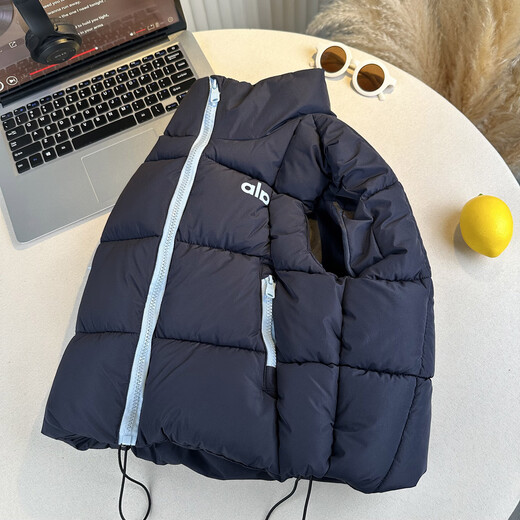 Boys vest outer wear autumn and winter clothing 2025 new handsome boy winter thickened vest children's cotton vest trendy yellow cm (recommended height around 95) 100