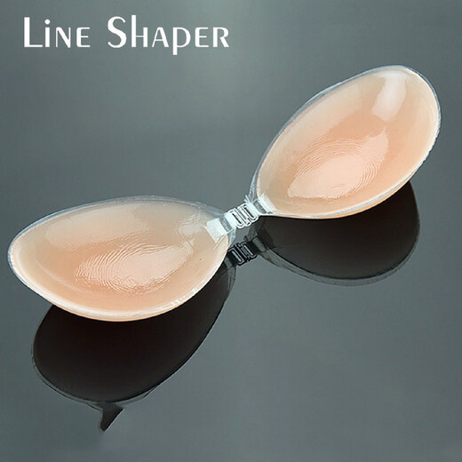 Silicone latex invisible bra with thin bottom and thicker silicone bra strapless invisible bra Ordinary inner box plus outer box D with box