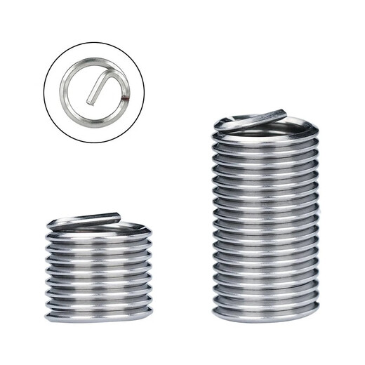 304 Stainless Steel British American Steel Wire Screw Braces Wire Sleeves Thread Protective Sleeve UNF6-3 UNC1/4-0 British 1/4-20 1d