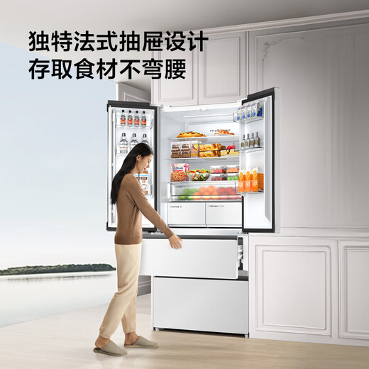 TCL 532-liter T9 Pro French multi-door four-door dual-system dual-odor ultra-thin zero-embedded bottom cooling refrigerator home first-class energy efficiency trade-in R532T9-DQS national subsidy