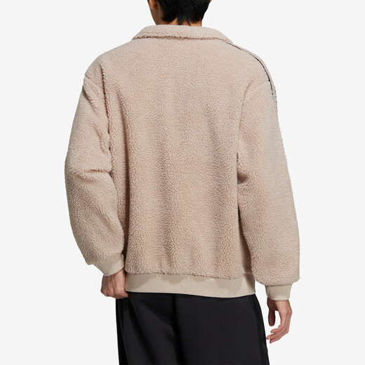 Adidas men's and women's casual sports polar fleece jacket HY2684 light brown 2XL