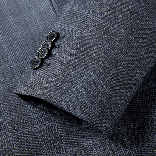 MAYORLORO PIANA pure sheep wool 150 count half wool lining blue suit men's top blue 185B (185/108A)