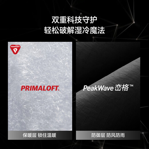 RESTICK Nuanyu 133G black label P cotton jacket winter PrimaLoft minimalist stand collar jacket light gray M