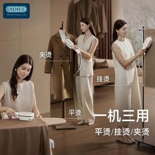 OIDIRE (Odd) hand-held portable clip-on ironing machine, steam garment steamer, multi-functional garment ironing, flat ironing, clip-on household steaming steamer, small steamer for travel and business trips ODI-JTG01 clip-on garment steamer