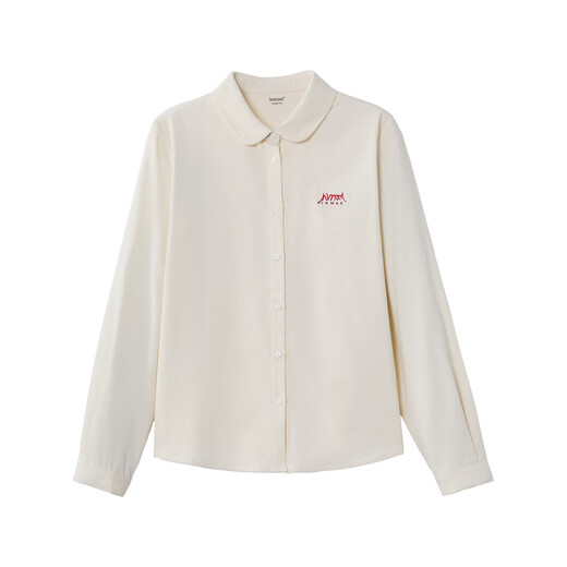 INMAN pure cotton commuting simple long-sleeved shirt for women 2025 autumn and winter versatile loose casual corduroy shirt beige L